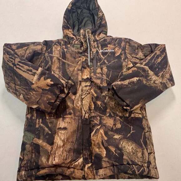 ~~Columbia Camo Jacket Full Zip INSULATED PUFFER Youth Medium  10/12...VGUC!!!! - Picture 1 of 6